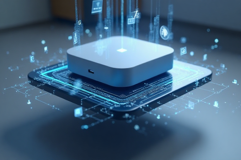 3D render of HomeHub smart home device